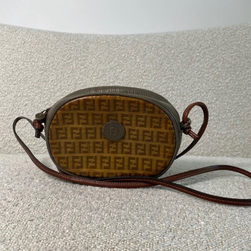 Authentic Fendi Vintage Zucca Crossbody Bag